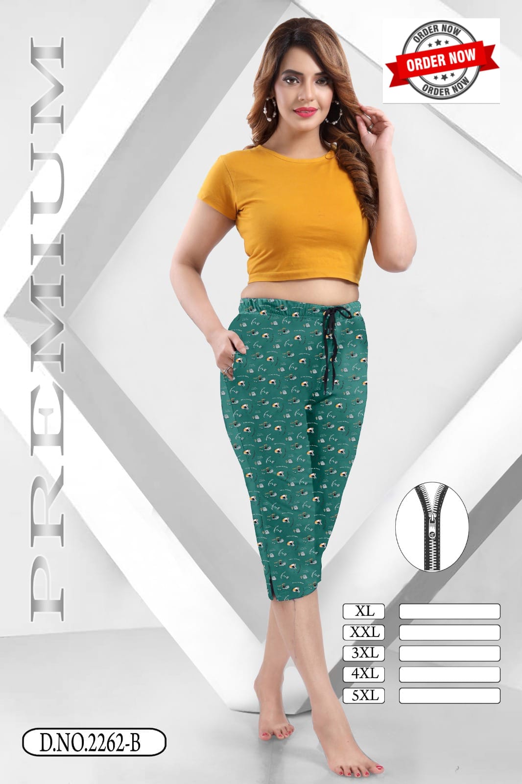 Summer Special Vol At 2262 Hosiery Cotton Pocket Pant Collection